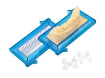 model-tray®-Quarter-Sockler partielle Modelle blau-transparent 50er (model-tray®)